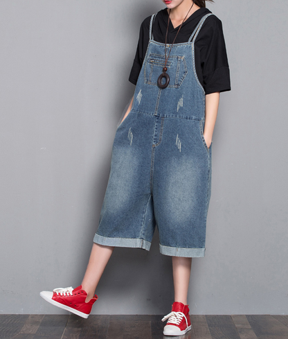 Loose Denim Casual Spring Denim Overall Women Jumpsuits  QYCQ32 VPPBUY shop