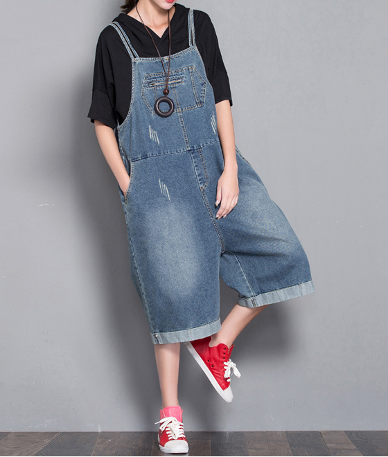 Loose Denim Casual Spring Denim Overall Women Jumpsuits  QYCQ32 VPPBUY shop