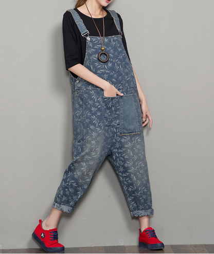 Loose Denim Casual Spring Denim Overall Women Jumpsuits  QYCQ36 VPPBUY shop