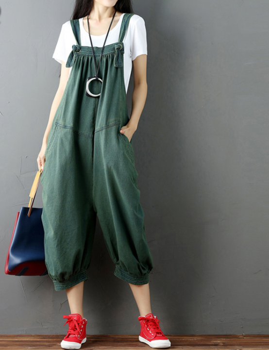 Handmade Denim Casual Spring Denim Overall Women Jumpsuits VPPBUY shop