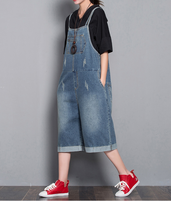 Loose Denim Casual Spring Denim Overall Women Jumpsuits  QYCQ32 VPPBUY shop