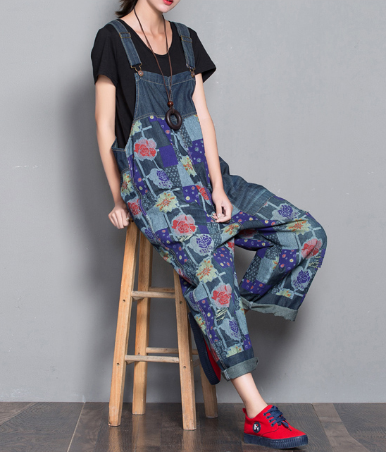 Loose Denim Casual Spring Denim Overall Women Jumpsuits QY22 VPPBUY shop