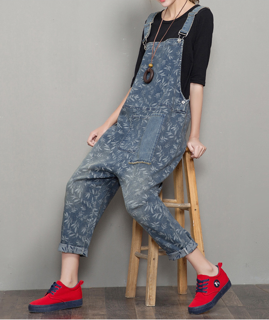 Loose Denim Casual Spring Denim Overall Women Jumpsuits  QYCQ36 VPPBUY shop