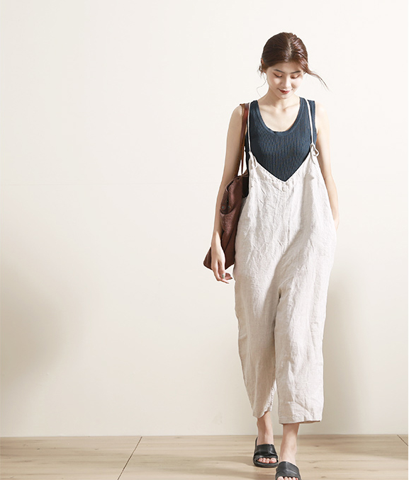 Linen Summer Autumn Women Casual Pants with Pockets GJ2004301 VPPBUY shop