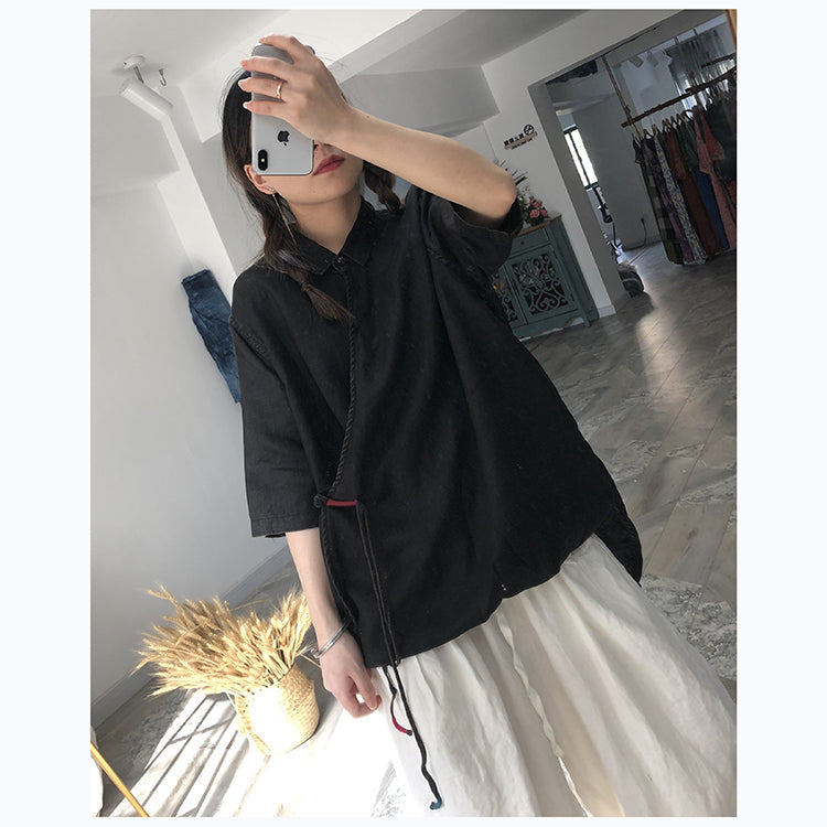 Women Casual Linen Blouse Spring Summer Autumn Women Tops PZ97283 VPPBUY shop