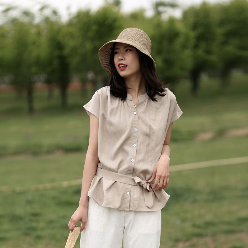 Women Casual Linen Spring Summer Autumn Women Tops SXM972812 VPPBUY shop