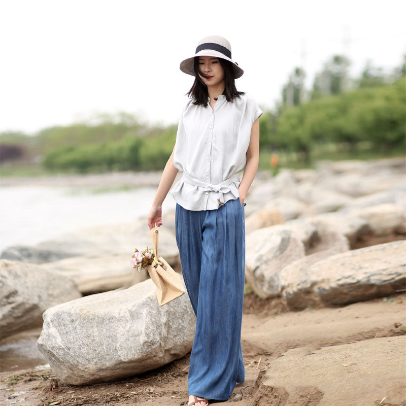 Women Casual Linen Spring Summer Autumn Women Tops SXM972812 VPPBUY shop