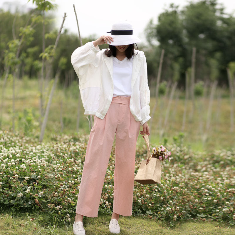 Women Casual Linen Spring Summer Autumn Women Tops SXM97291 VPPBUY shop