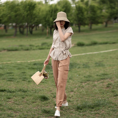 Women Casual Linen Spring Summer Autumn Women Tops SXM972812 VPPBUY shop