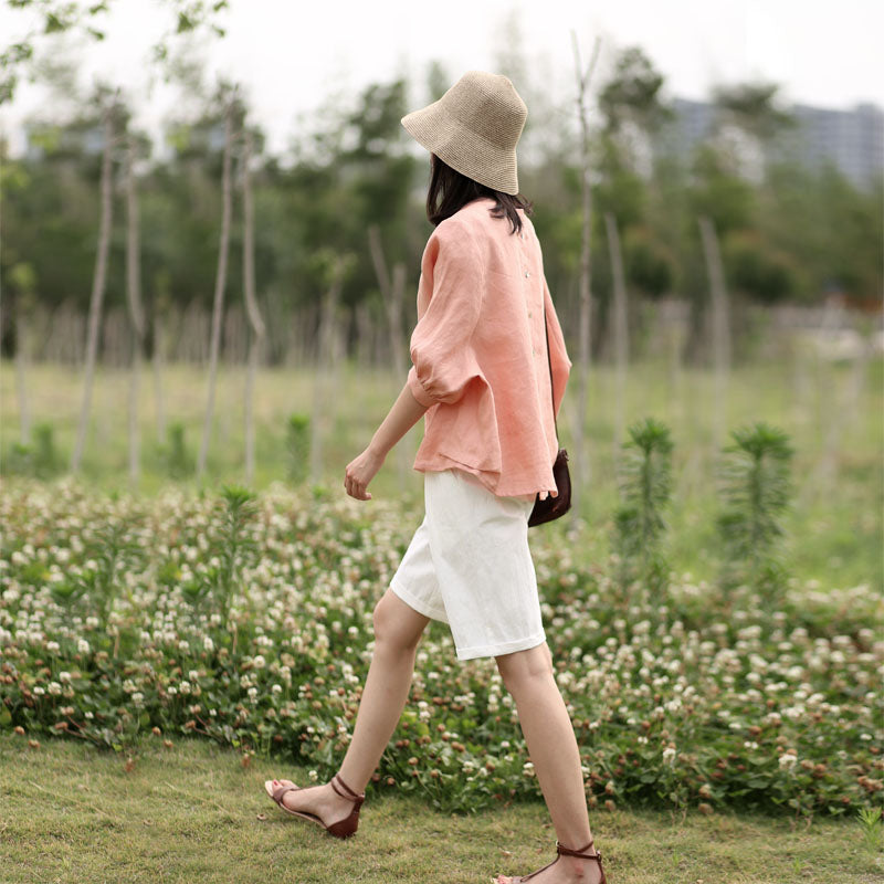 Women Casual Linen Spring Summer Autumn Women Tops SXM97292 VPPBUY shop