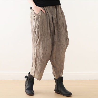 Linen Spring Summer Women  Trousers AMT96222 VPPBUY shop