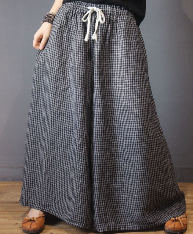 Linen Summer Wide Legs Women Casual Pants LPP971310 VPPBUY shop