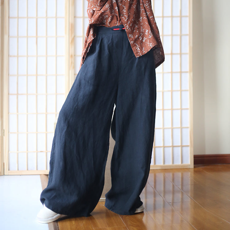 Long Linen Summer Autumn Women Casual Pants with Pockets PZ97262 VPPBUY shop