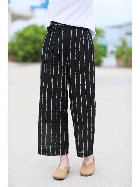 Linen Summer Autumn Women Casual Pants with Pockets SMM97218 VPPBUY shop