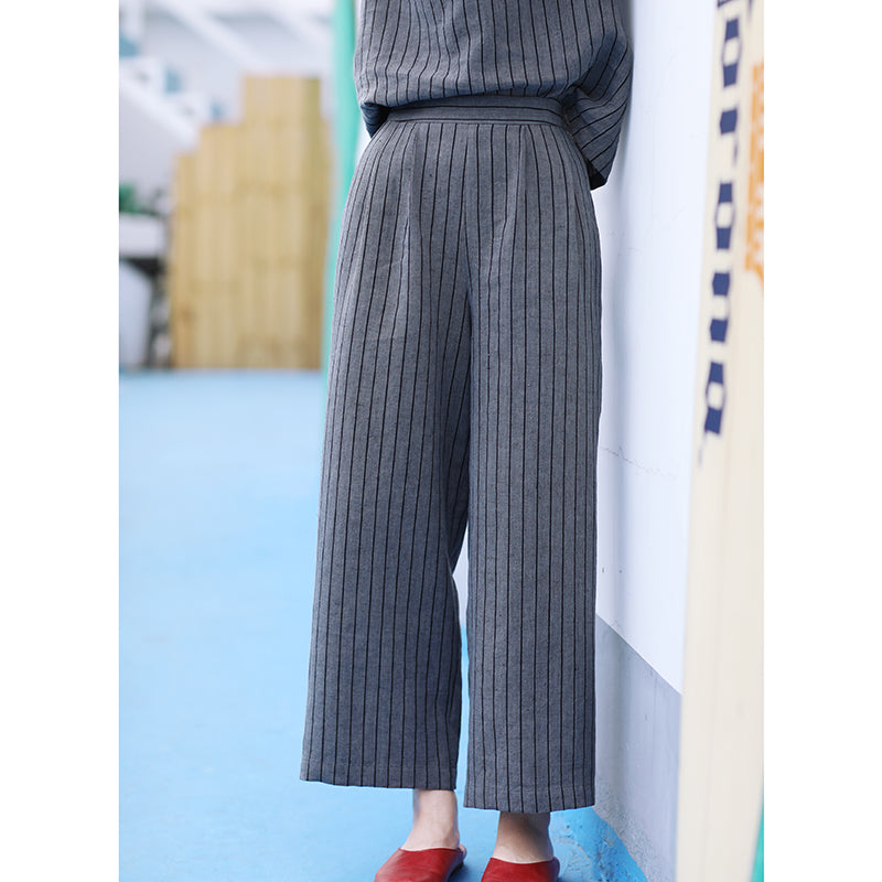 Linen Summer Autumn Women Casual Pants with Pockets SMM97240 VPPBUY shop