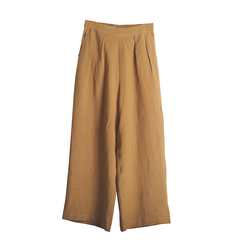 Linen Summer Autumn Women Casual Pants with Pockets SMM97228 VPPBUY shop