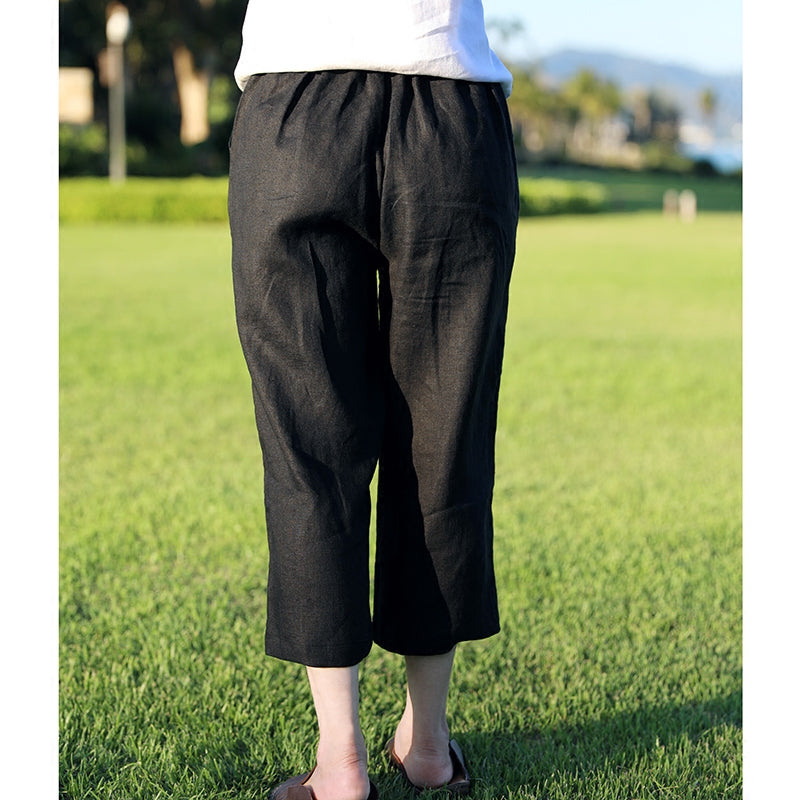 Linen Summer Autumn Women Casual Pants with Pockets SMM97230 VPPBUY shop