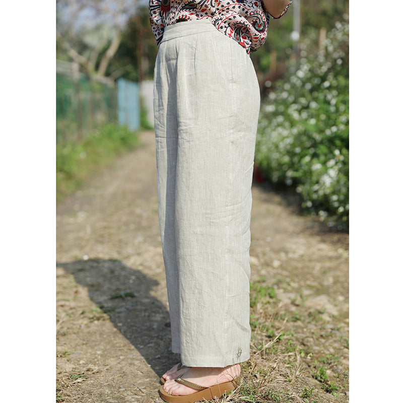 Linen Summer Autumn Women Casual Pants with Pockets SMM97233 VPPBUY shop