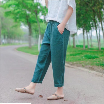 Linen Summer Women Casual Pants LPP97131 VPPBUY shop