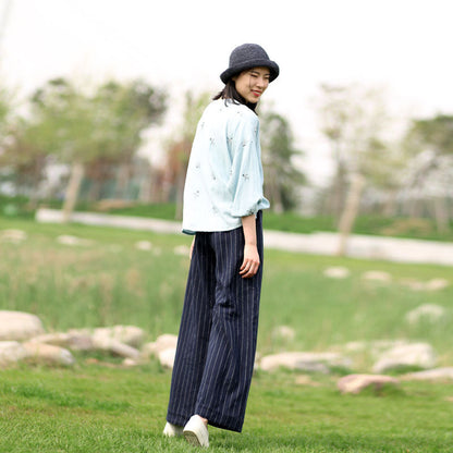 Summer Linen Summer  Women Casual Pants with Pockets SXM97247 VPPBUY shop