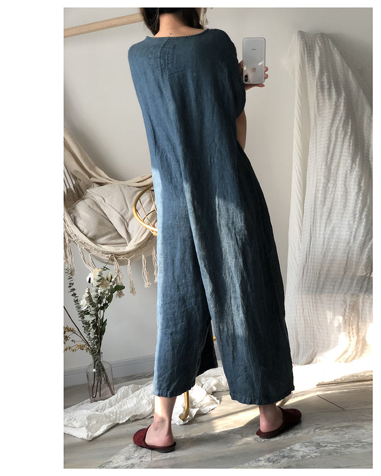 Linen Summer Autumn Women Casual Pants with Pockets PZ97245 VPPBUY shop