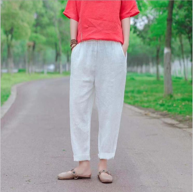 Linen Summer Women Casual Pants LPP97131 VPPBUY shop