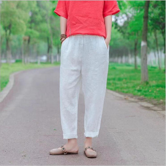 Linen Summer Women Casual Pants LPP97131 VPPBUY shop