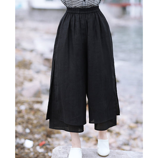 Linen Summer Autumn Women Casual Pants with Pockets SMM97208 VPPBUY shop