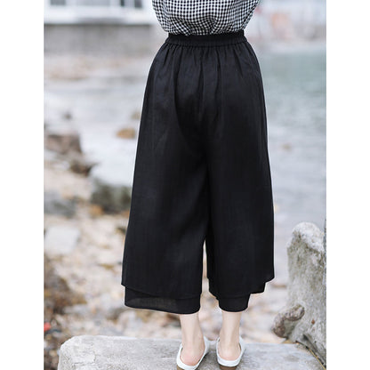 Linen Summer Autumn Women Casual Pants with Pockets SMM97208 VPPBUY shop