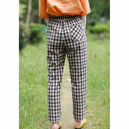 Linen Summer Autumn Women Casual Pants with Pockets SMM97211 VPPBUY shop