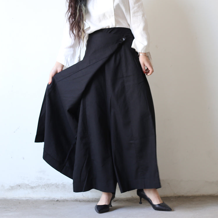 Black Linen Summer Autumn Women Casual Pants with Pockets PZ97260 VPPBUY shop