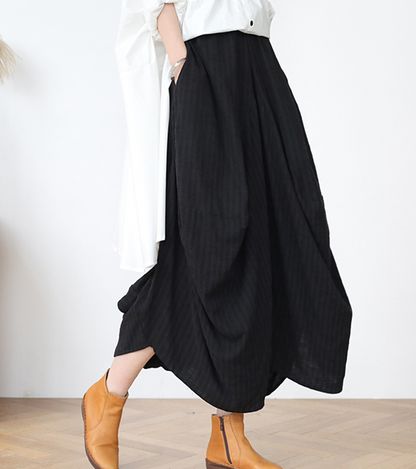 Striped Linen  Women's Skirts SJ98409 VPPBUY shop