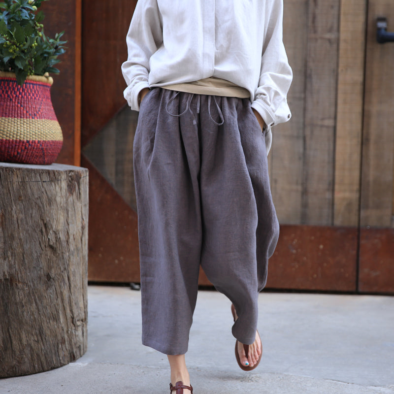 Spring Summer Autumn Women Casual Linen Pants Z98405 VPPBUY shop