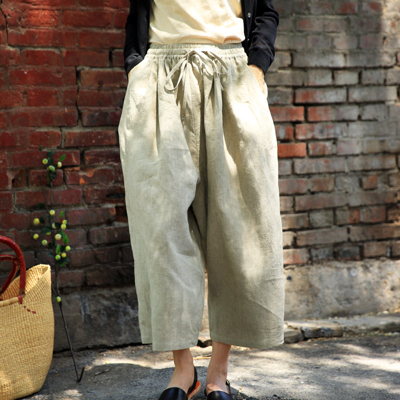 Wide Leg Pants Women Casual Linen Pants Z98403 VPPBUY shop