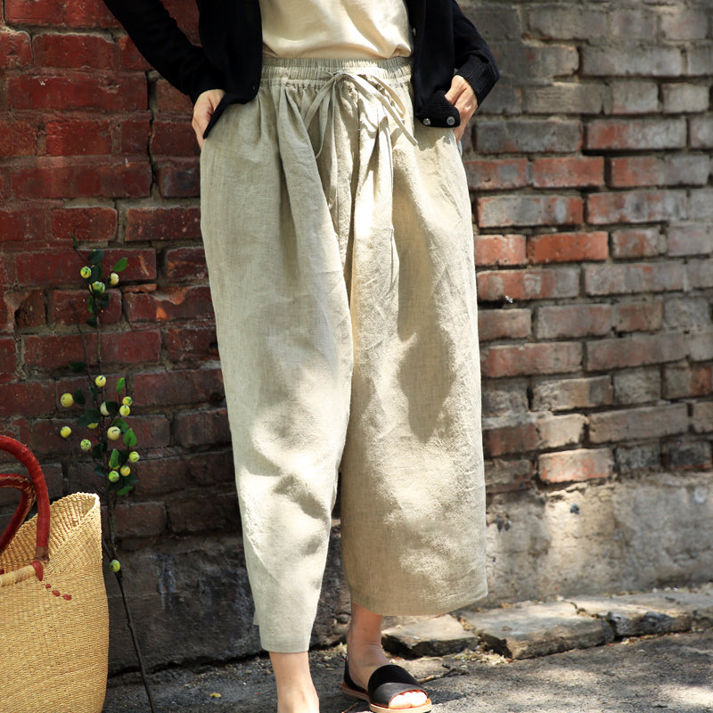 Wide Leg Pants Women Casual Linen Pants Z98403 VPPBUY shop