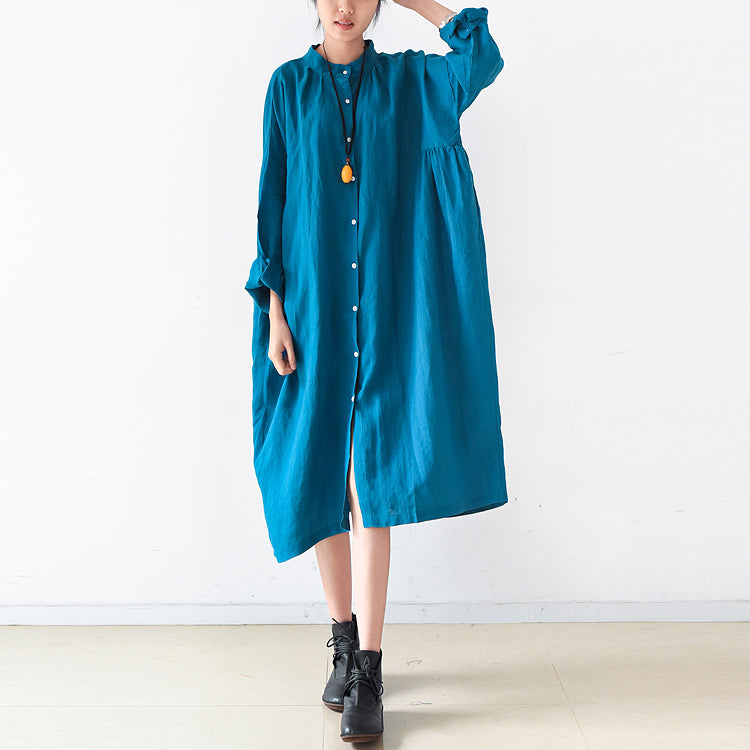 Women Loose Fitting Linen Dresses Summer Casual Women Shirts Dresses AMT96224 VPPBUY shop