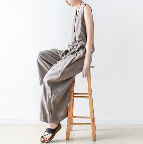 Women Overall Linen Spring Jumpsuits Summer Women Overall AMT962211 VPPBUY shop