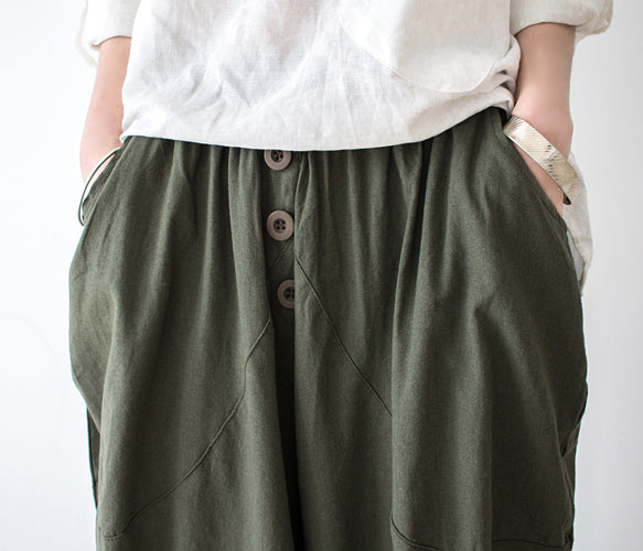 Linen Spring Summer Women Trousers  AMT96223 VPPBUY shop