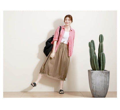 Women's Skirts Summer Cotton Skirt  GU98409 VPPBUY shop