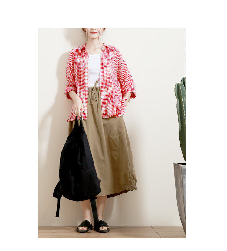 Women's Skirts Summer Cotton Skirt  GU98409 VPPBUY shop