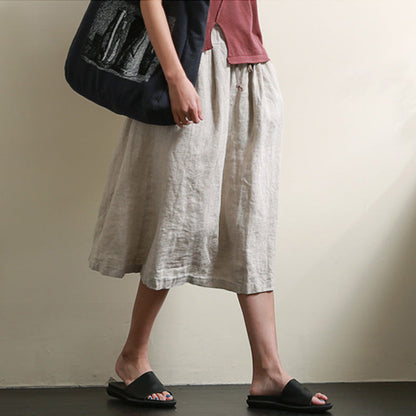 Women's Skirts Summer Linen Skirt  GU98402 VPPBUY shop