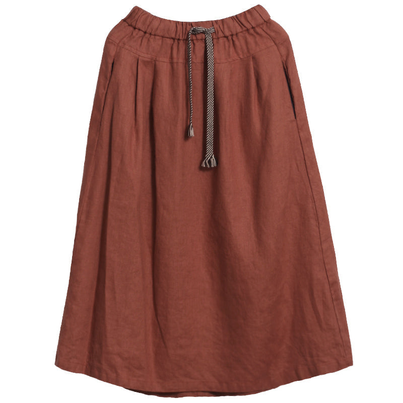 Women's Skirts Summer Linen Skirt  GU98402 VPPBUY shop