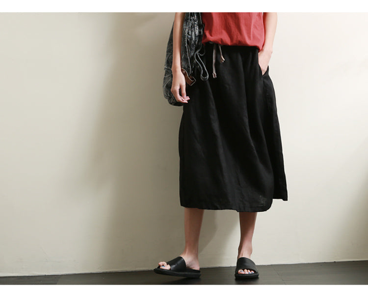 Women's Skirts Summer Linen Skirt  GU98402 VPPBUY shop