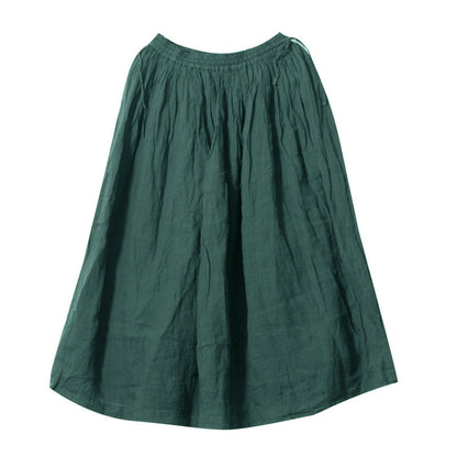 Women's Skirts Summer Linen Skirt  GU98403 VPPBUY shop