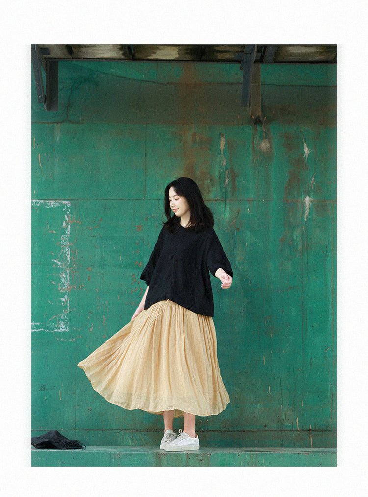 Women's Skirts Summer Linen Skirt  GU98404 VPPBUY shop