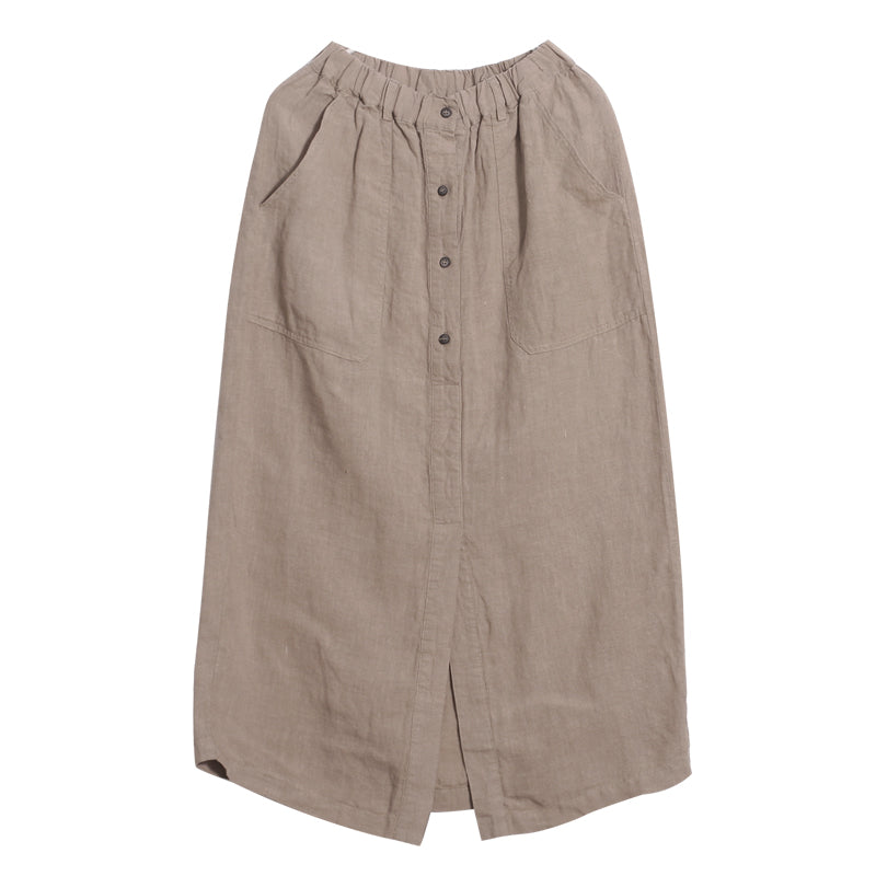 Women's Skirts Summer Linen Skirt  GU98401 VPPBUY shop