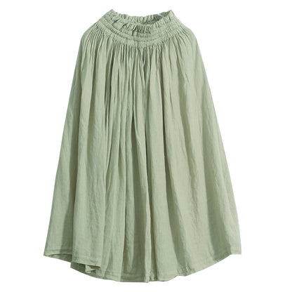 Women's Skirts Summer Linen Skirt  GU98407 VPPBUY shop