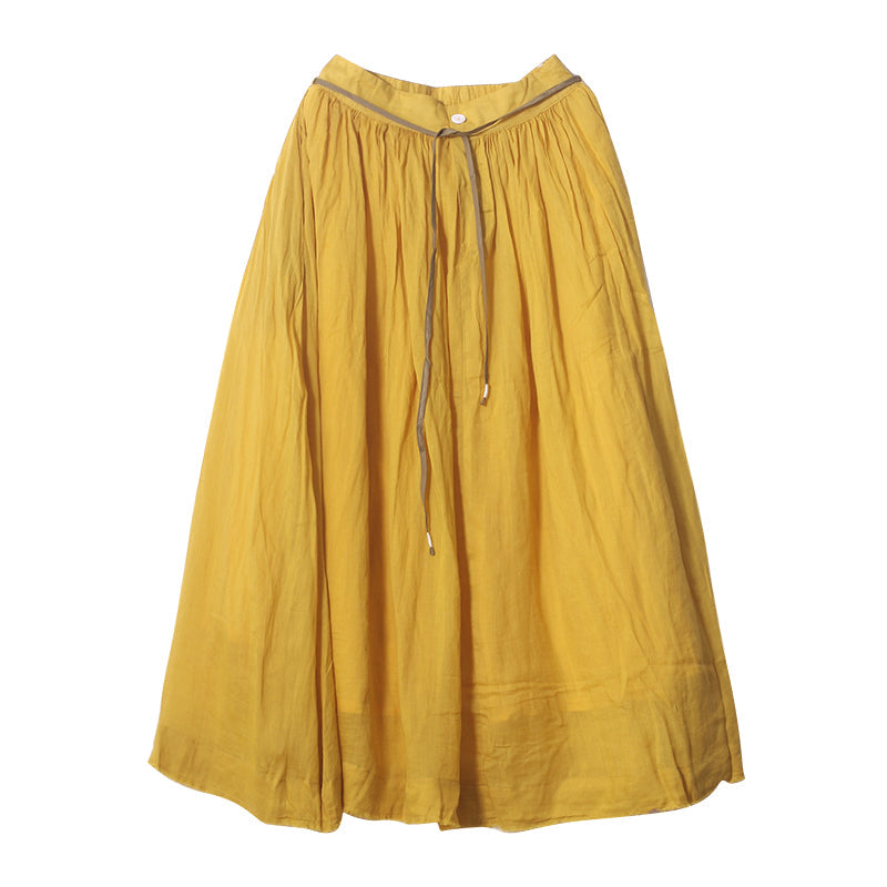 Women's Skirts Summer Linen Skirt  GU98408 VPPBUY shop