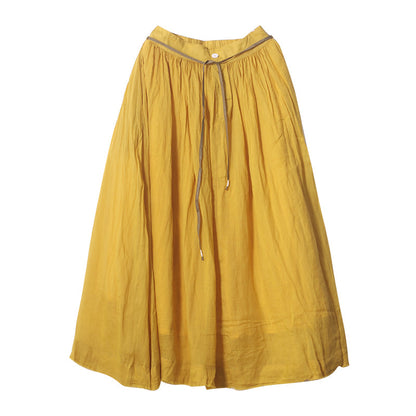 Women's Skirts Summer Linen Skirt  GU98408 VPPBUY shop