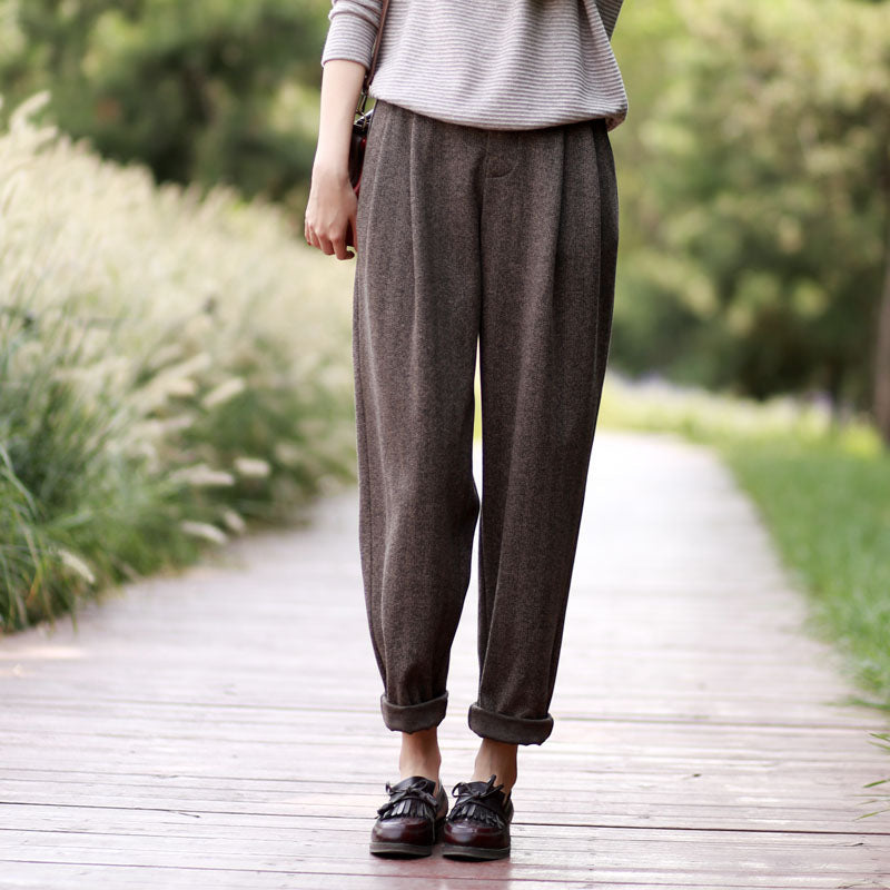 Spring Autumn Women Casual Cotton Pants with Pockets SXM97271 VPPBUY shop